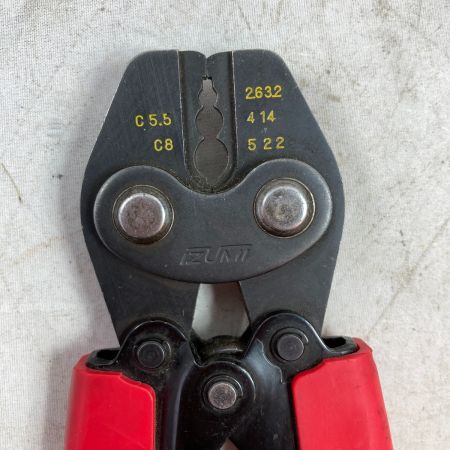  泉精器 圧着工具 専用収納袋付 EH-2 レッド