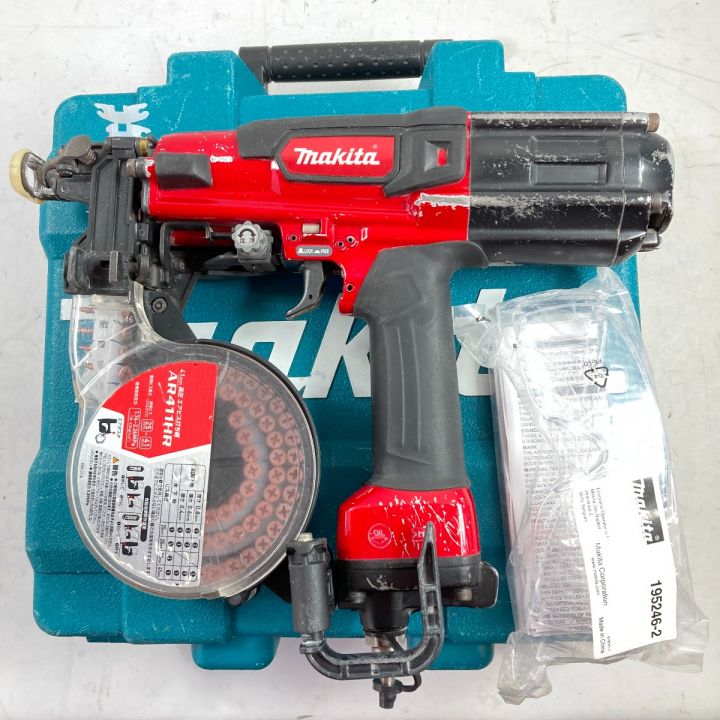 MAKITA マキタ 25~41mm 高圧エアビス打ち機 ケース付 AR411HR レッド｜中古｜なんでもリサイクルビッグバン