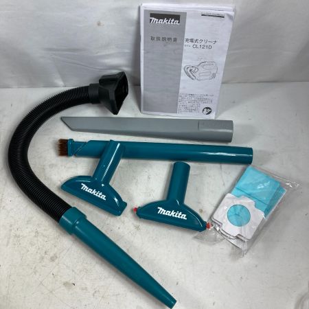  MAKITA マキタ 10.8V 充電式クリーナ (バッテリ1個・充電器・専用バッグ・ノズル類完備) CL121D ブルー