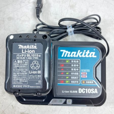  MAKITA マキタ 10.8V 充電式クリーナ (バッテリ1個・充電器・専用バッグ・ノズル類完備) CL121D ブルー