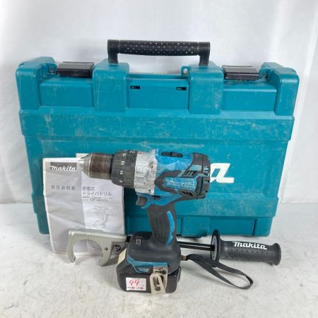  MAKITA マキタ 18V 充電式ドライバドリル (バッテリ1個・ケース付） ※充電器なし DF481D ブルー