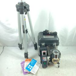 ＊＊ TAJIMA タジマ 縦・横・地墨 グリーンレーザー墨出し器（受光器・三脚・ケース付属）※校正歴不明 ZEROB-TYZ ブラック Bランク
