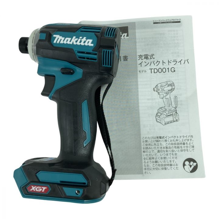 MAKITA マキタ 40Vmax 充電式インパクトドライバ 本体のみ ※バッテリ・充電器なし TD001G ブルー｜中古｜なんでもリサイクルビッグバン