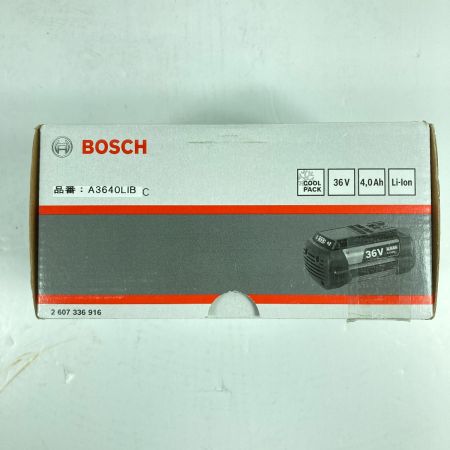  BOSCH ボッシュ 36V/4.0Ah リチウムイオンバッテリ 1個 ※ 本体PSEマークあり A3640LIB ブラック