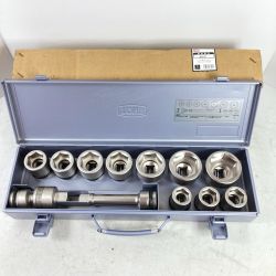＊＊ TONE トネ インパクト用ソケットセット (メタルトレー付) 12個組 差込角19mm NV6102 Sランク
