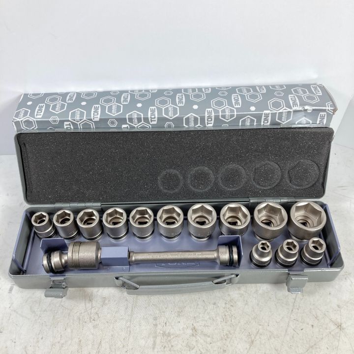 TONE(トネ) インパクト用ソケットセット(メタルトレー付) 好ましく 15pcs (1S) 品番：NV4132