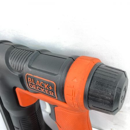  BLACK+DECKER ブラックアンドデッカー 10.8V コードレスタッカ (バッテリ1個・充電アダプタ付) ブラック×オレンジ