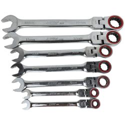 ЗЗ PWT フレックスラチェットレンチセット 19-7ｍｍ 7本セット 本体のみ 100T Bランク