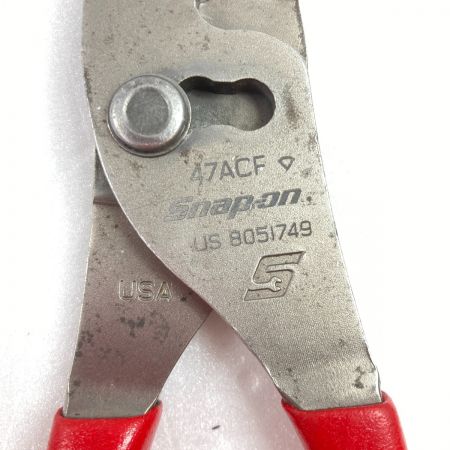  Snap-on スナップオン コンビネーションスリップジョイントプライヤー 47ACF レッド