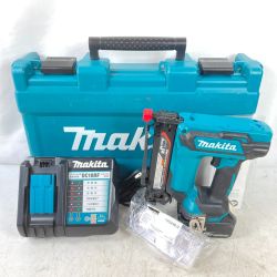 ＊＊ MAKITA マキタ 18V 4mmJ線 充電式タッカ (バッテリ1個・充電器・ケース付） ST421D ブルー Bランク