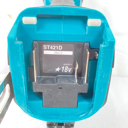  MAKITA マキタ 18V 4mmJ線 充電式タッカ (バッテリ1個・充電器・ケース付） ST421D ブルー
