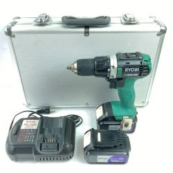 ＊＊ RYOBI リョービ 18V 充電式ドライバドリル （バッテリ2個・充電器付属） BDM-180 グリーン Cランク