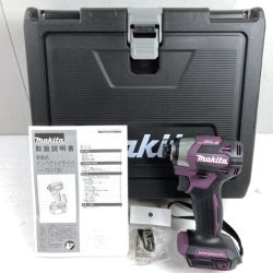 ＊＊ MAKITA マキタ 18V 充電式インパクトドライバ ケース付 （セットばらし品）※バッテリ・充電器なし  TD173D パープル Sランク