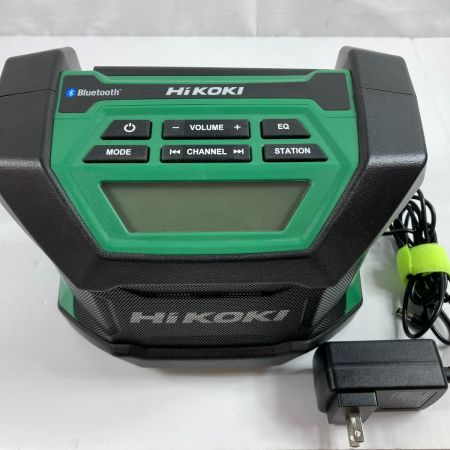  HiKOKI ハイコーキ バッテリー式ラジオ ACアダプタ付 ※バッテリ・充電器なし UR18DA グリーン