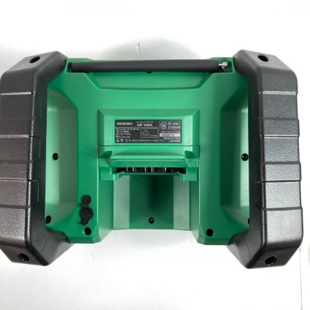  HiKOKI ハイコーキ バッテリー式ラジオ ACアダプタ付 ※バッテリ・充電器なし UR18DA グリーン