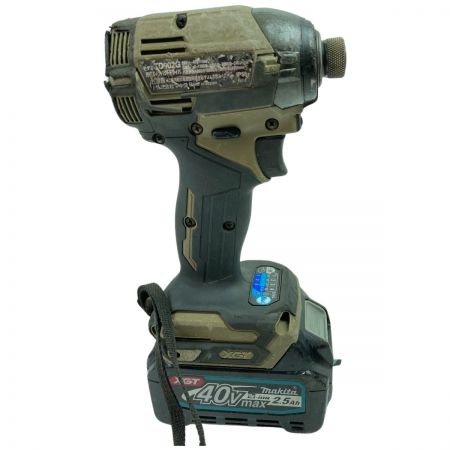  MAKITA マキタ 40Vmax 充電式インパクトドライバ  （バッテリ1個・充電器・ケース付） TD002G オリーブ
