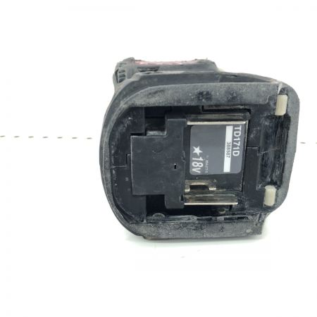 ДД MAKITA マキタ インパクトドライバ 充電器・充電池2個・ケース付 コードレス式  TD171D ブラック