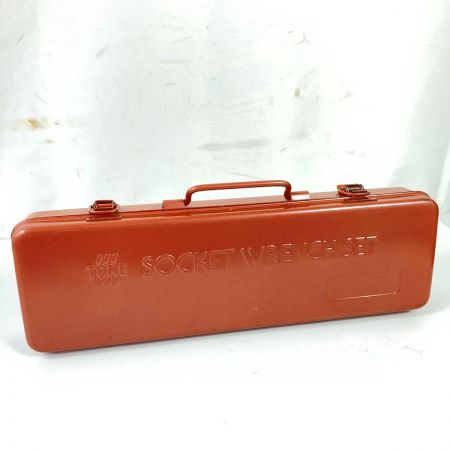  TONE トネ SOCKET WRENCH SET ソケットレンチセット 18点 差込角12.7mm ケース付 750M ブラウン