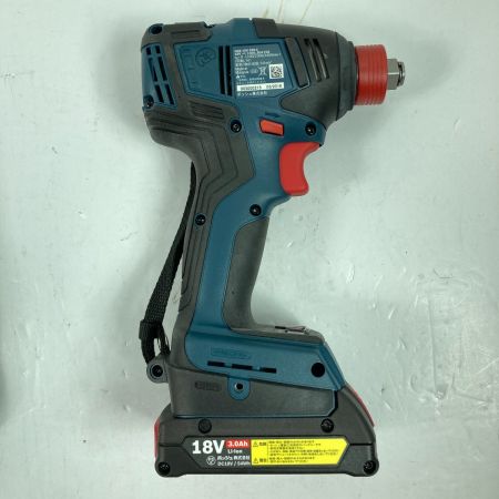  BOSCH ボッシュ 18V コードレスインパクトドライバ  (バッテリ2個・充電器・ケース付） GDX18V-200C3 ネイビー