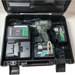 ЗЗ HiKOKI ハイコーキ 36v インパクトドライバ バッテリーx2 充電器 ケース付 WH36DC オリーブ Cランク