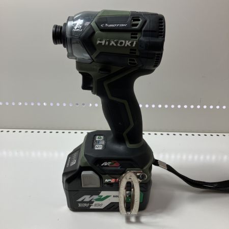 ЗЗ HiKOKI ハイコーキ 36v インパクトドライバ バッテリーx2 充電器 ケース付 WH36DC オリーブ