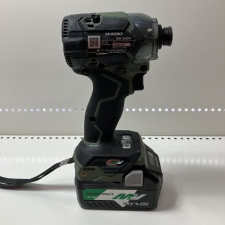 ЗЗ HiKOKI ハイコーキ 36v インパクトドライバ バッテリーx2 充電器 ケース付 WH36DC オリーブ