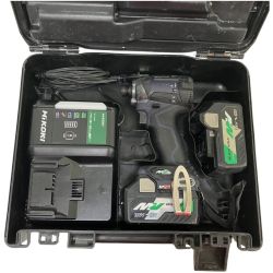 ЗЗ HiKOKI ハイコーキ 36v インパクトドライバ バッテリーx2 充電器 ケース付 WH36DC ディープオーシャンブルー Cランク