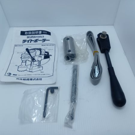 IKURA SEIKI CO.,LTD. 育良精機 磁器ボール盤 取説・ケース付き コード式 100v 17189 使用感有 ISK-LB100S ブラック×グリーン