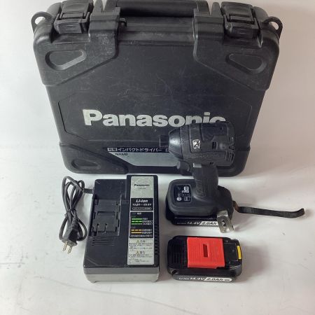 Panasonic パナソニック インパクトドライバ EZ75A7 ブラック 充電器・充電池2個・ケース付 コードレス式 14.4/18v