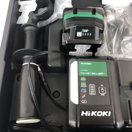 ДД HiKOKI ハイコーキ  振動ドリル　未使用品(S) 充電器・充電池2個・ケース付 コードレス式 20mm DV3620DA グリーン