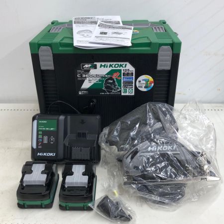 ДД HiKOKI ハイコーキ コードレス丸のこ C3605DA SK 2XPBSZ ブラック 充電器・充電池2個・ケース付