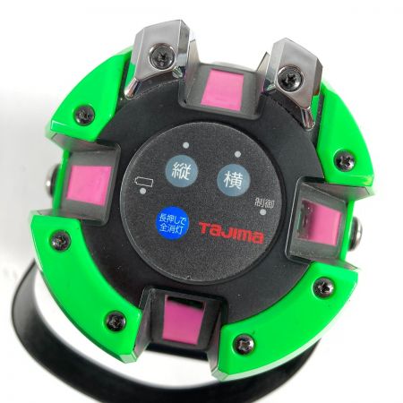  TAJIMA タジマ グリーンレーザー墨出し器 フルライン（バッテリ1個・受光器・ケース付属）※校正歴不明 ZERO GS-KJC グリーン
