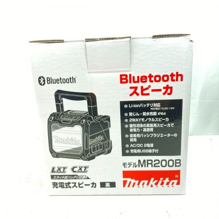  MAKITA マキタ 10.8V~18V 充電式スピーカー Bluetooth ※バッテリ・充電器なし MR200B ブラック
