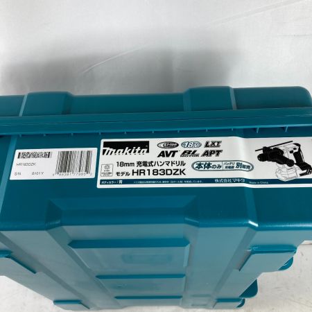  MAKITA マキタ 18V 18mm 充電式ハンマドリル 本体のみ ケース付 ※バッテリ・充電器なし HR183DKZ ブルー