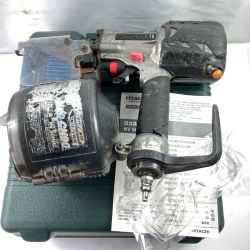 ＊＊ HITACHI 日立 90mm 高圧ロール釘打ち機 ケース付 NV90HMC シルバー Cランク