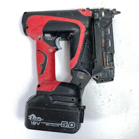  MAX マックス 18V 充電式ピンネイラ バッテリ1個・充電っ気・ケース付 TJ-35P3 レッド×ブラック