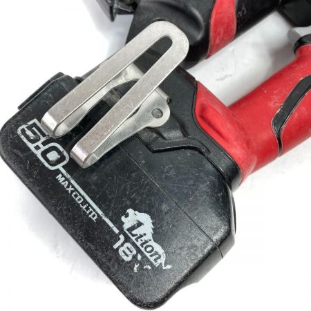  MAX マックス 18V 充電式ピンネイラ バッテリ1個・充電っ気・ケース付 TJ-35P3 レッド×ブラック