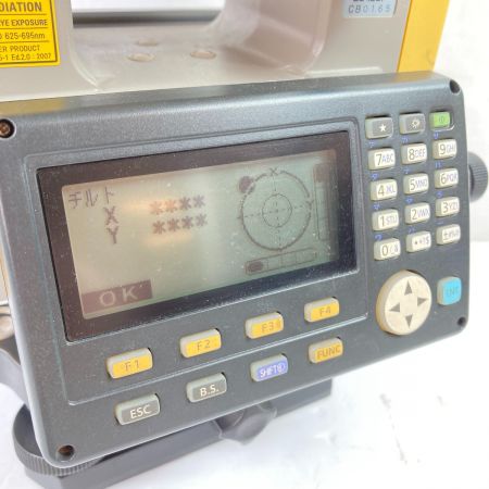  TOPCON トータルステーション バッテリ1個・充電器・ケース付 通電チェック済み ※未校正 ES-105F オレンジ