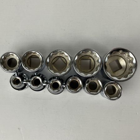 ЗЗ KTC ケーティーシー ソケットレンチセット 差込角9.5ｍｍ ラチェットハンドル・ケース他付 B211 レッド