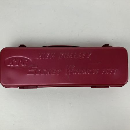 ЗЗ KTC ケーティーシー ソケットレンチセット 差込角9.5ｍｍ ラチェットハンドル・ケース他付 B211 レッド
