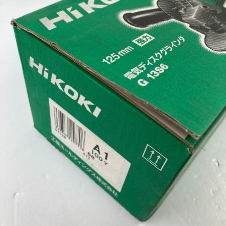  HiKOKI ハイコーキ 125mm ディスクグラインダー コード式 G13S6 グリーン
