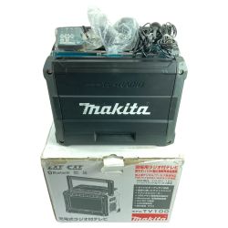 ＊＊ MAKITA マキタ 10.8V~18V 充電式 現場用ラジオ付テレビ ワンセグ 本体のみ  ※バッテリ・充電器なし TV100 ブルー Cランク