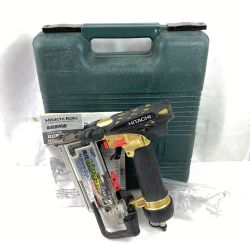 ＊＊ HITACHI 日立 55mm 高圧ピン釘打ち機 ケース付 NP55HM ブラック×ゴールド Cランク