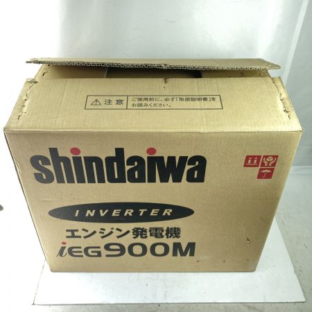  shindaiwa 新ダイワ インバーター発電機 4サイクル 0.9kVA 50/60Hz  iEG900M レッド