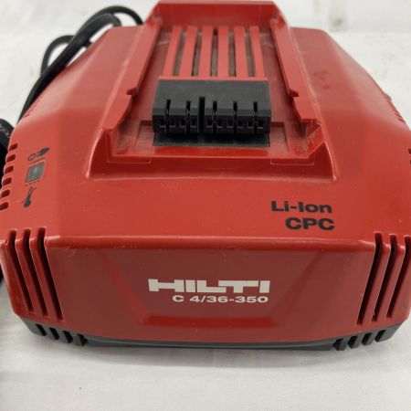 Hilti ヒルティ 電動工具 充電器 Hilti C4/36-350 レッド 程度C 本体のみ コード式 7.2-36v 2018年製 使用感有 C4/36-350 レッド