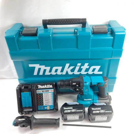  MAKITA マキタ 18V 18mm 充電式ハンマドリル (バッテリ2個・充電器・ケース付） HR183D ブルー