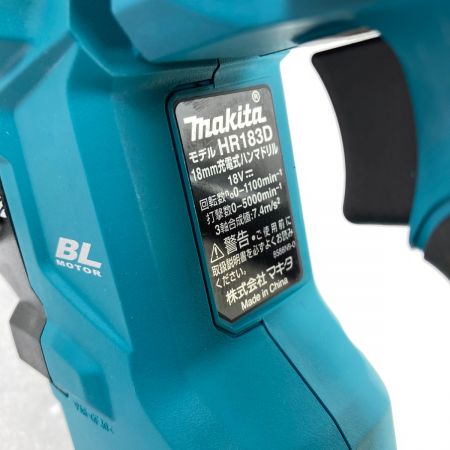  MAKITA マキタ 18V 18mm 充電式ハンマドリル (バッテリ2個・充電器・ケース付） HR183D ブルー