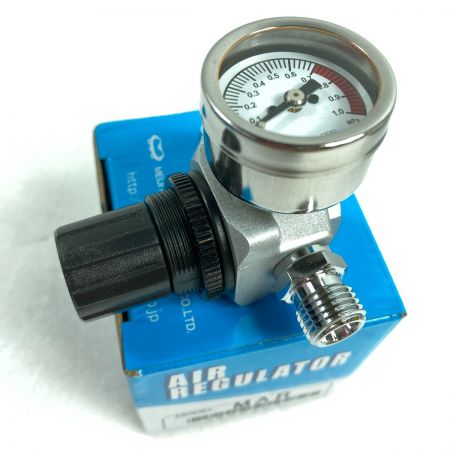  meiji 明治機械 重力式スプレーガン3点セット (塗料カップ・レギュレータ付属） FINERⅡ PLUS-G14 シルバー