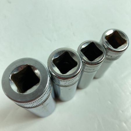  Snap-on スナップオン 6角ディープソケット 差込角9.5mm  SFSM17/14/12/10 4個セット SFSM17/14/12/10 シルバー