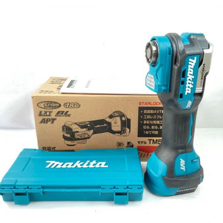  MAKITA マキタ 18V 充電式マルチツール 先端工具付 ※バッテリ・充電器なし TM52DZ ブルー
